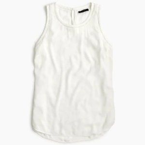 White J.Crew sleveless shirt